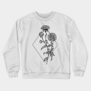 September Birth Flower Aster Crewneck Sweatshirt